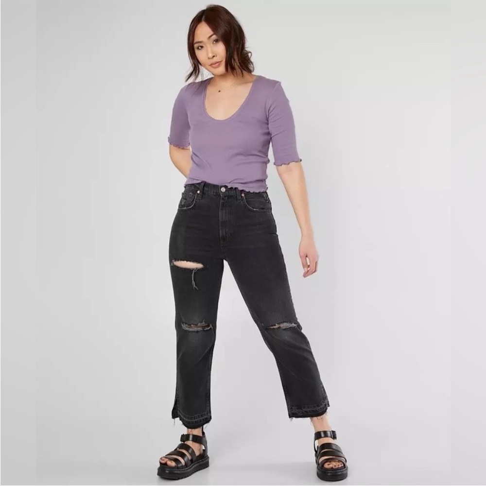 We The Free Lita Ankle Straight Jean Black